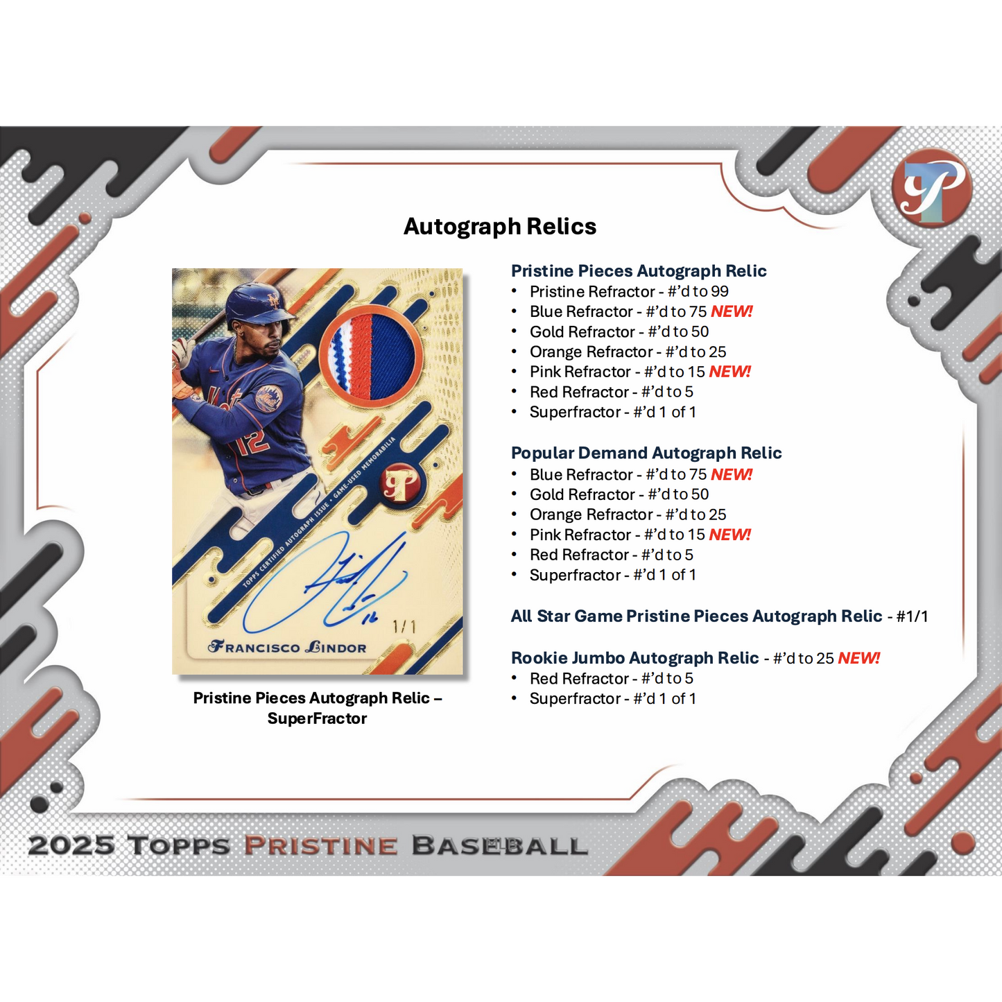 2025 Topps Pristine Baseball Hobby Pack