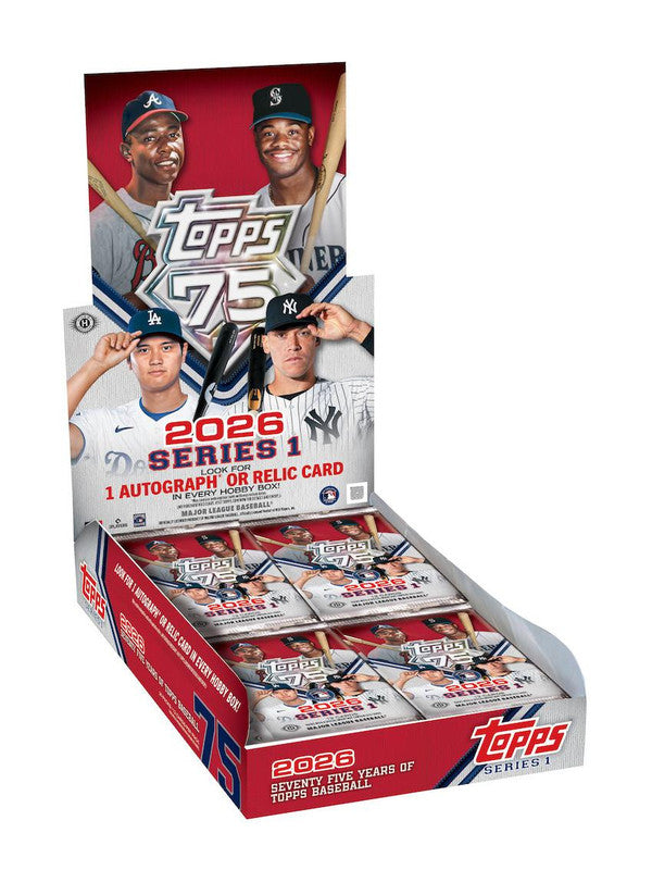 2026 Topps Series 1 Baseball Hobby Box (PRE-ORDER)