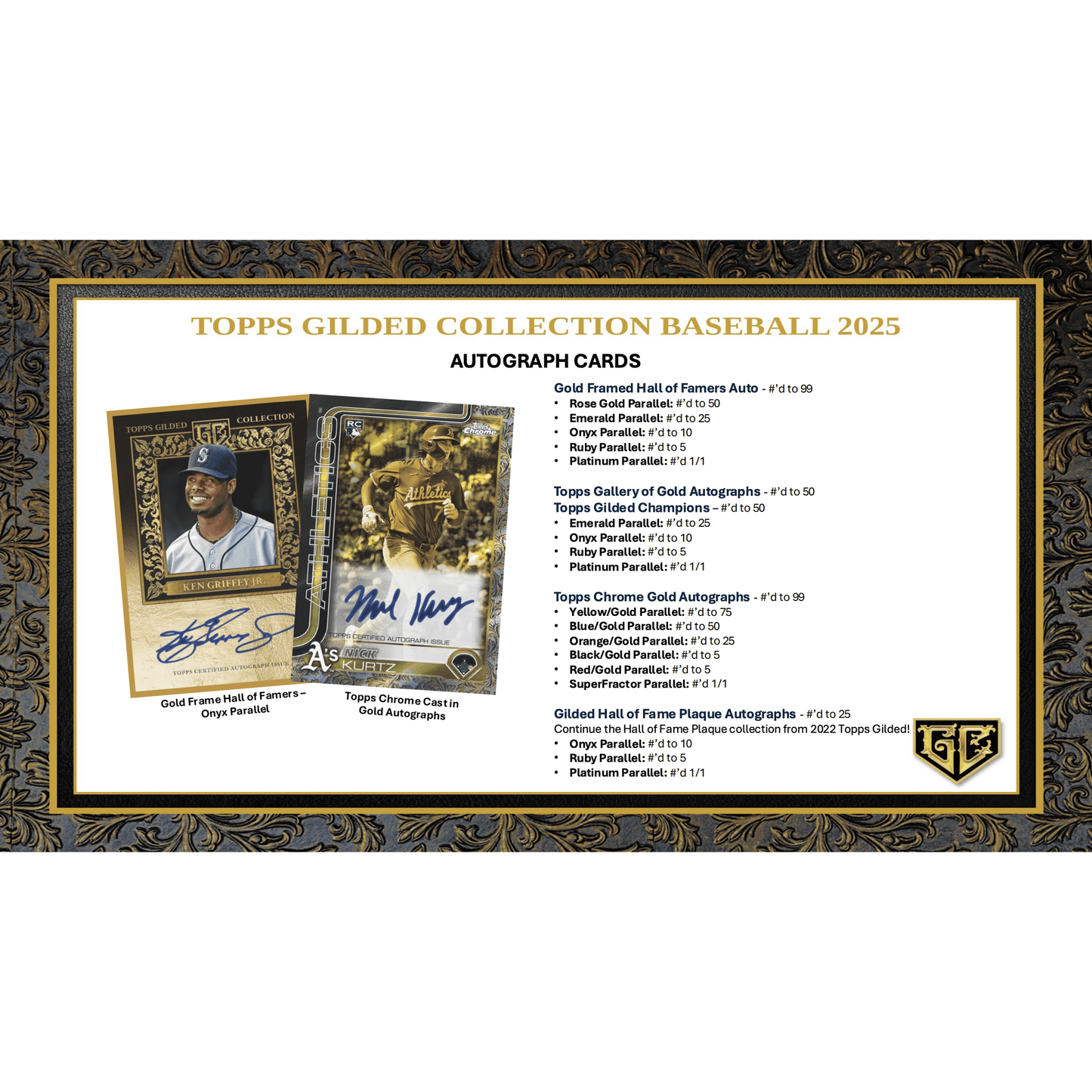 2025 Topps Gilded Collection Baseball 4-Box Case