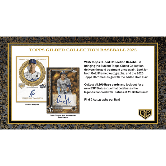 2025 Topps Gilded Collection Baseball 4-Box Case