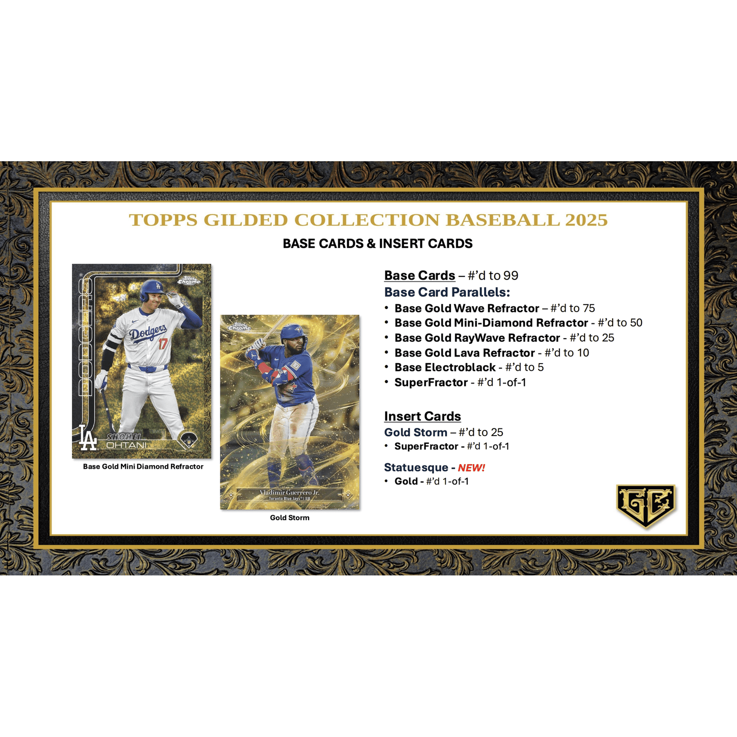2025 Topps Gilded Collection Baseball Hobby Box