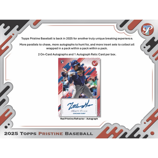 2025 Topps Pristine Baseball Hobby Box