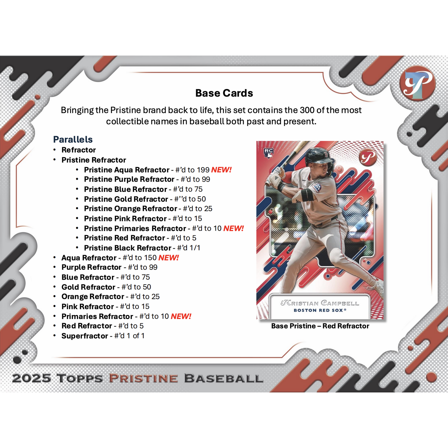 2025 Topps Pristine Baseball Hobby Pack