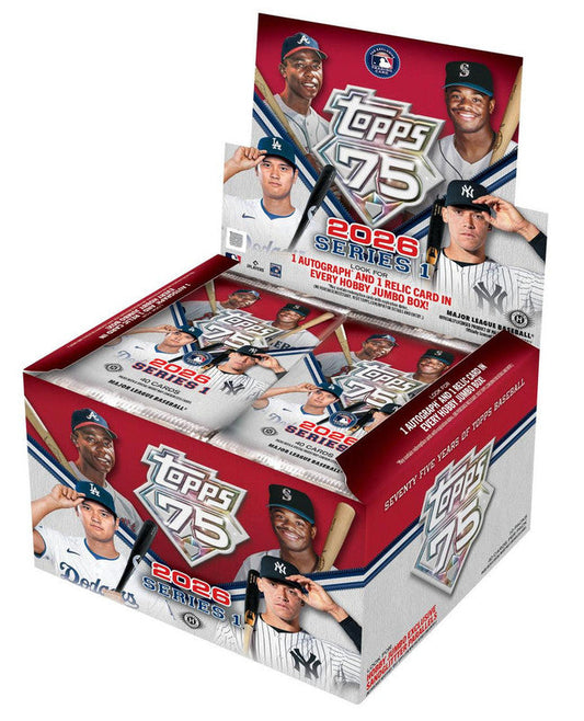 2026 Topps Series 1 Baseball Hobby Jumbo Box (PRE-ORDER)