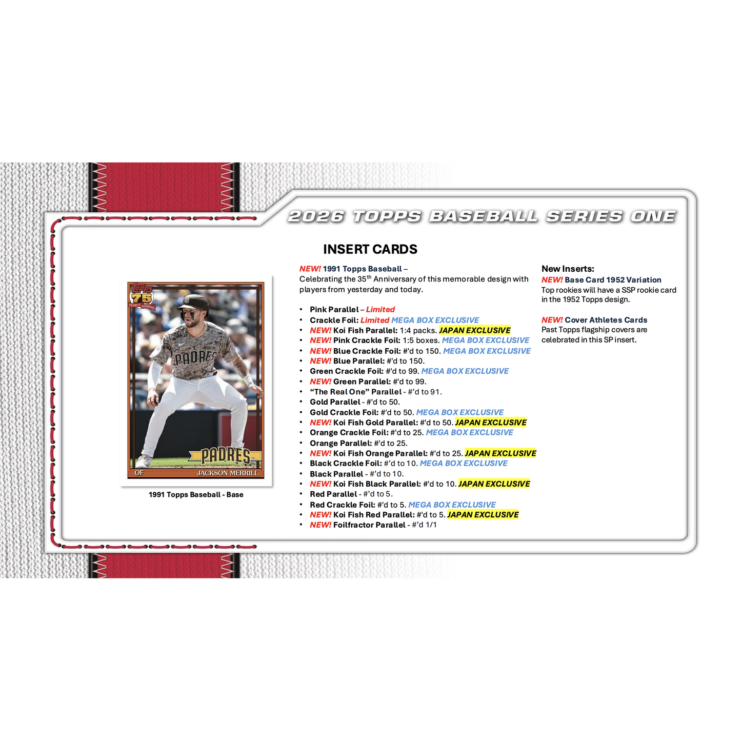 2026 Topps Baseball Series 1 Fat Pack