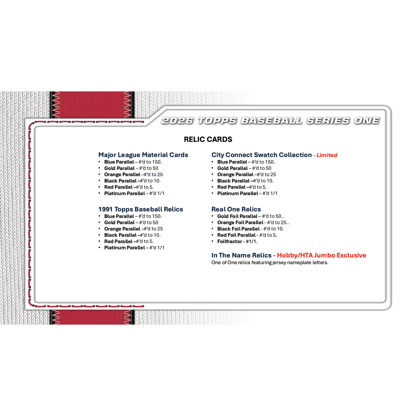 2026 Topps Series 1 Baseball Hobby Jumbo Box