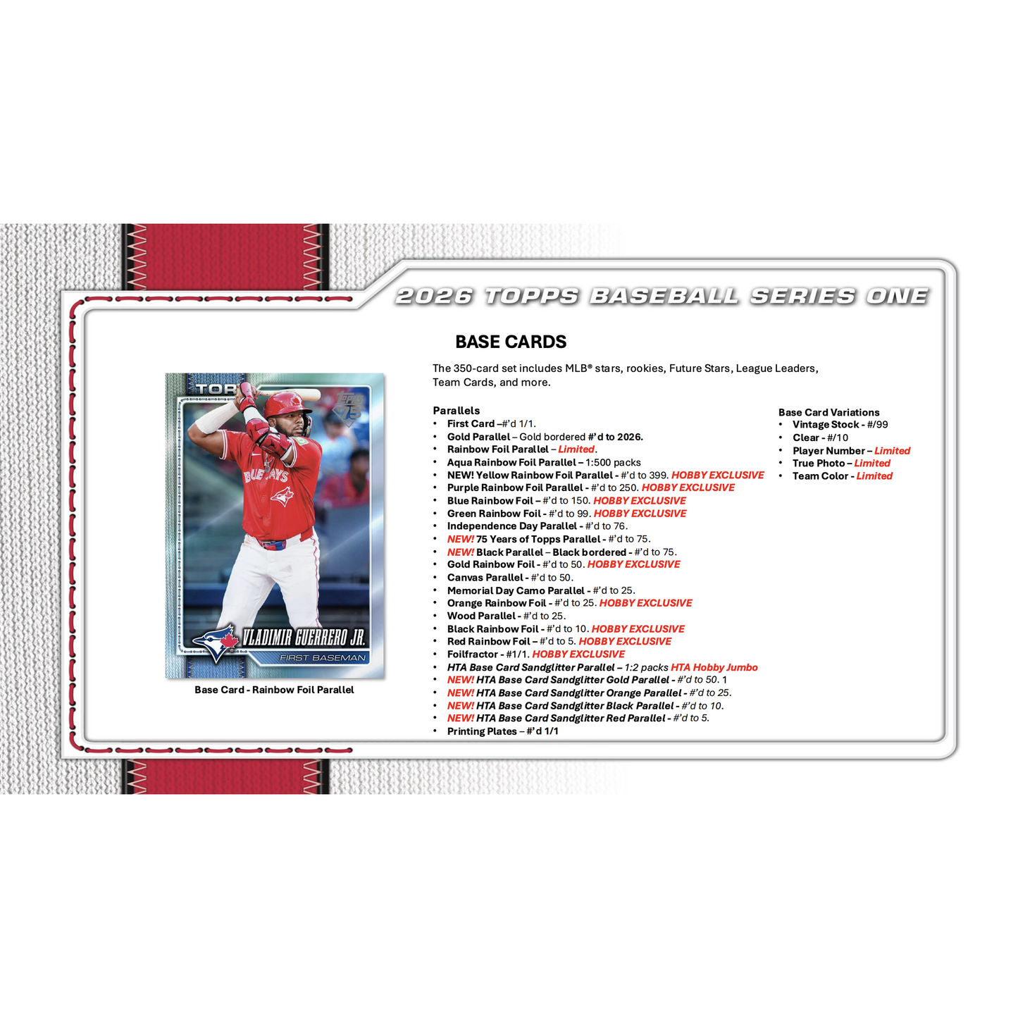 2026 Topps Series 1 Baseball Hobby Jumbo Pack