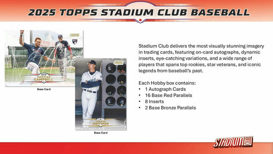 2025 Topps Stadium Club Baseball Hobby Box (Pre-order)