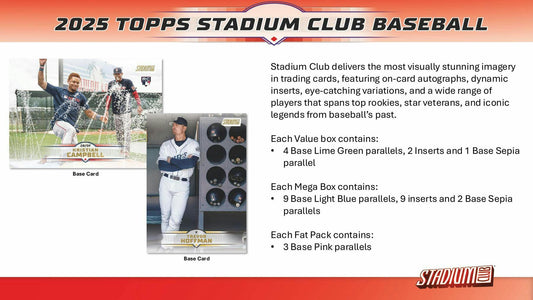 2025 Topps Stadium Club Baseball 8-Pack Blaster Box (Pre-order)