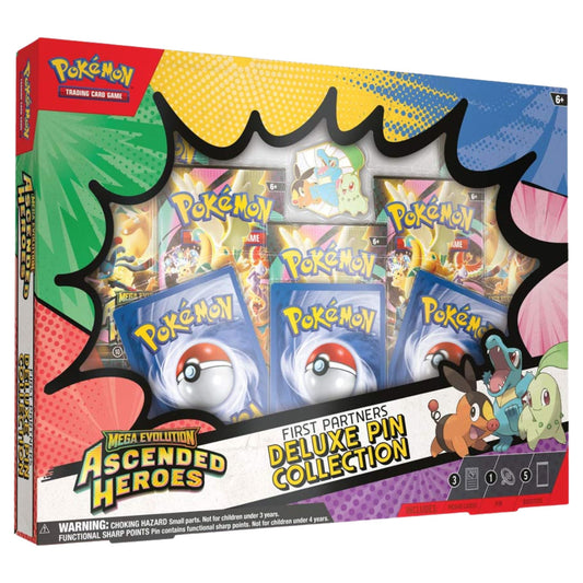 Pokemon Mega Evolution Ascended Heroes First Partners Deluxe Pin Collection (Presell)