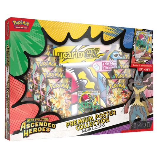 Pokemon Mega Evolution Ascended Heroes Premium Poster Collection (Mega Lucario) (Presell)