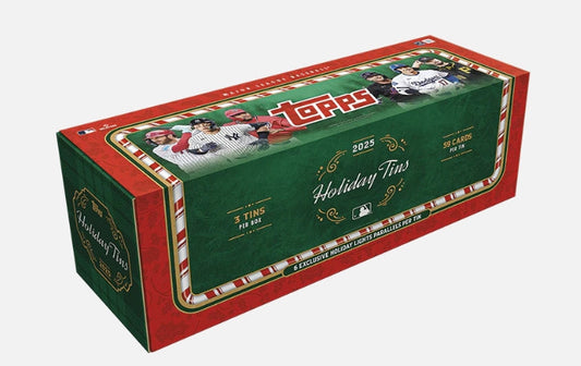 2025 Topps Holiday Baseball 3-Tin Gift Box