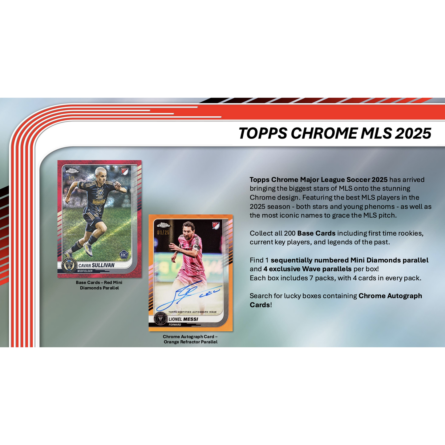 2025 Topps MLS Chrome Soccer Blaster Box