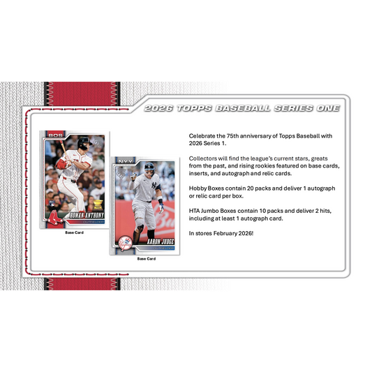 2026 Topps Series 1 Baseball Hobby Jumbo Box