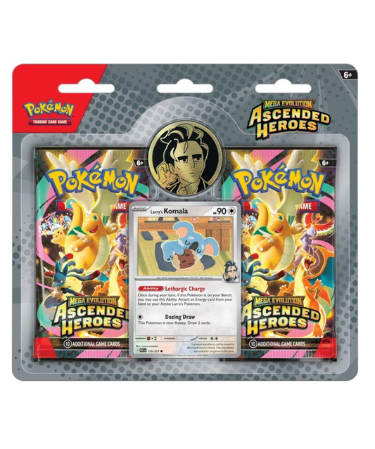 Pokemon TCG: Mega Evolution - Ascended Heroes 2 Pack Blister (Larry) (PRE-ORDER)
